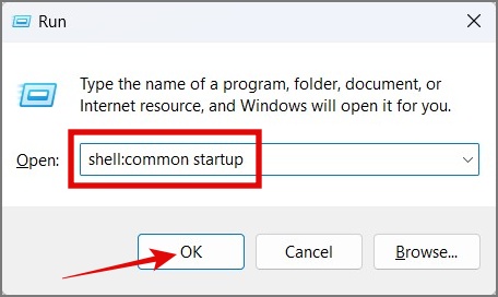 The location of the startup folder in Windows 10 and 11