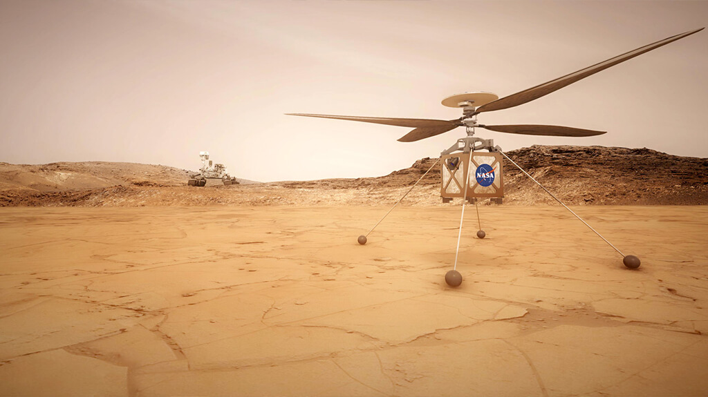 Ingenuity helicopter's snapped-off rotor blade on Mars