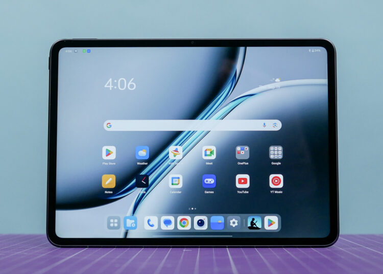 a tablet with a screen on it