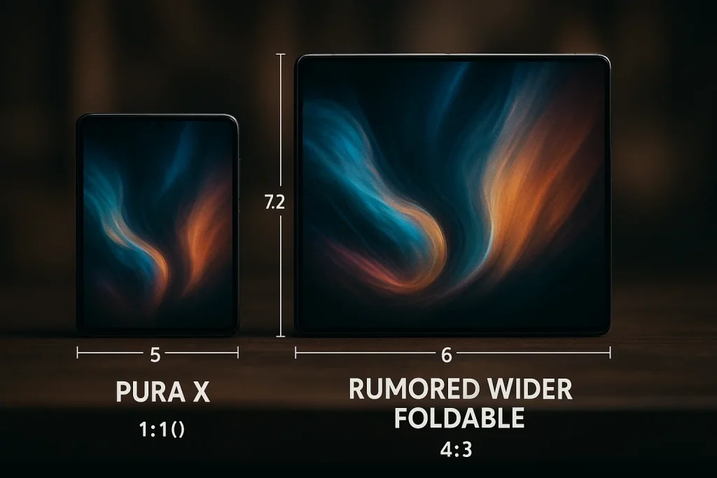 Huawei Pura X Leaks Show a Wider, 8-Inch Display