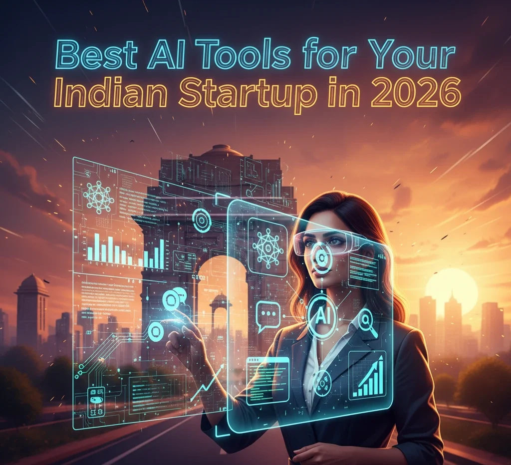 Best AI Tools for Your Indian Startup in 2026 3 A business women using AI tools for start up-Best AI Tools for Your Indian Startup in 2026