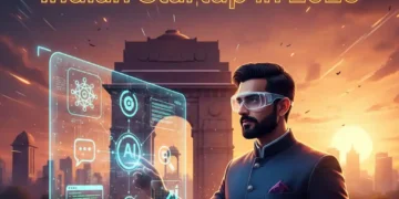 Digital screen , AI Tools showing in Image -Best AI Tools for Your Indian Startup in 2026