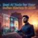 Digital screen , AI Tools showing in Image -Best AI Tools for Your Indian Startup in 2026