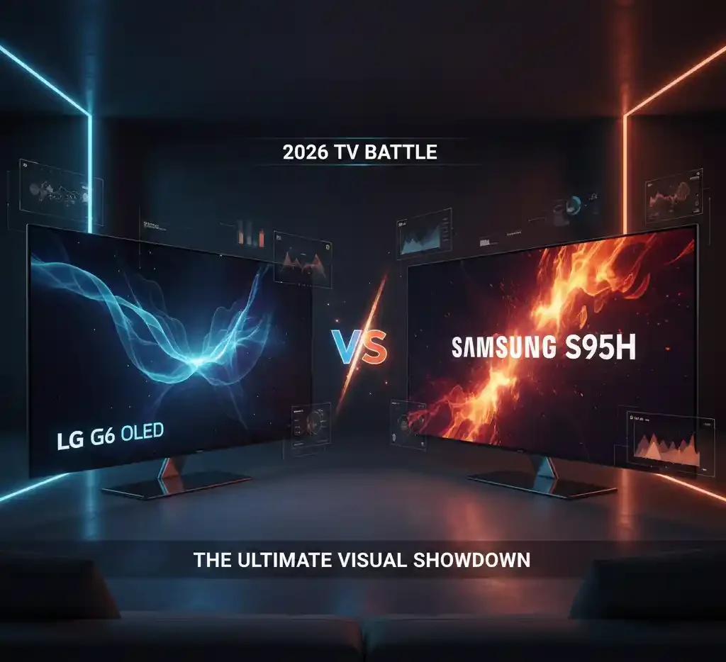 The Ultimate 2026 TV Battle:LG G6 OLED vs Samsung S95H 3 with its display=The Ultimate 2026 TV BattleLG G6 OLED vs Samsung S95H