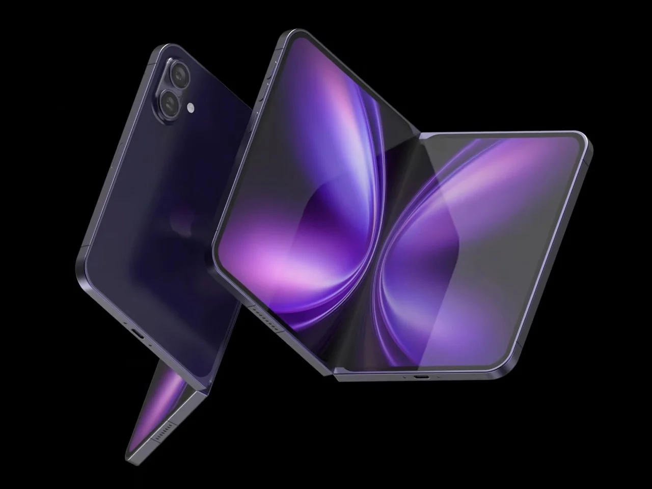 Is a 5,700mAh Battery Enough to Justify the iPhone Fold ‘Ultra’s’ $2,299 Price? 3 Dual Screen Phone in Purple color -Is a 5,700mAh Battery Enough to Justify the iPhone Fold ‘Ultra’s’ $2,299 Price?