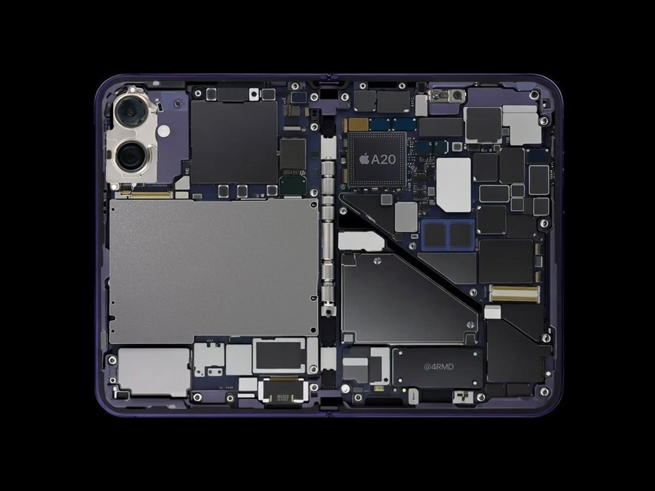 Is a 5,700mAh Battery Enough to Justify the iPhone Fold ‘Ultra’s’ $2,299 Price? 5 Dual Screen Phone in Purple color-Is a 5,700mAh Battery Enough to Justify the iPhone Fold ‘Ultra’s’ $2,299 Price?