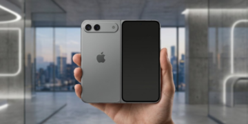 Hand holding a foldable iPhone-iPhone18 Fold Delay & Secret iPhone 18 Plus Leak: Apple's New 2026 Strategy