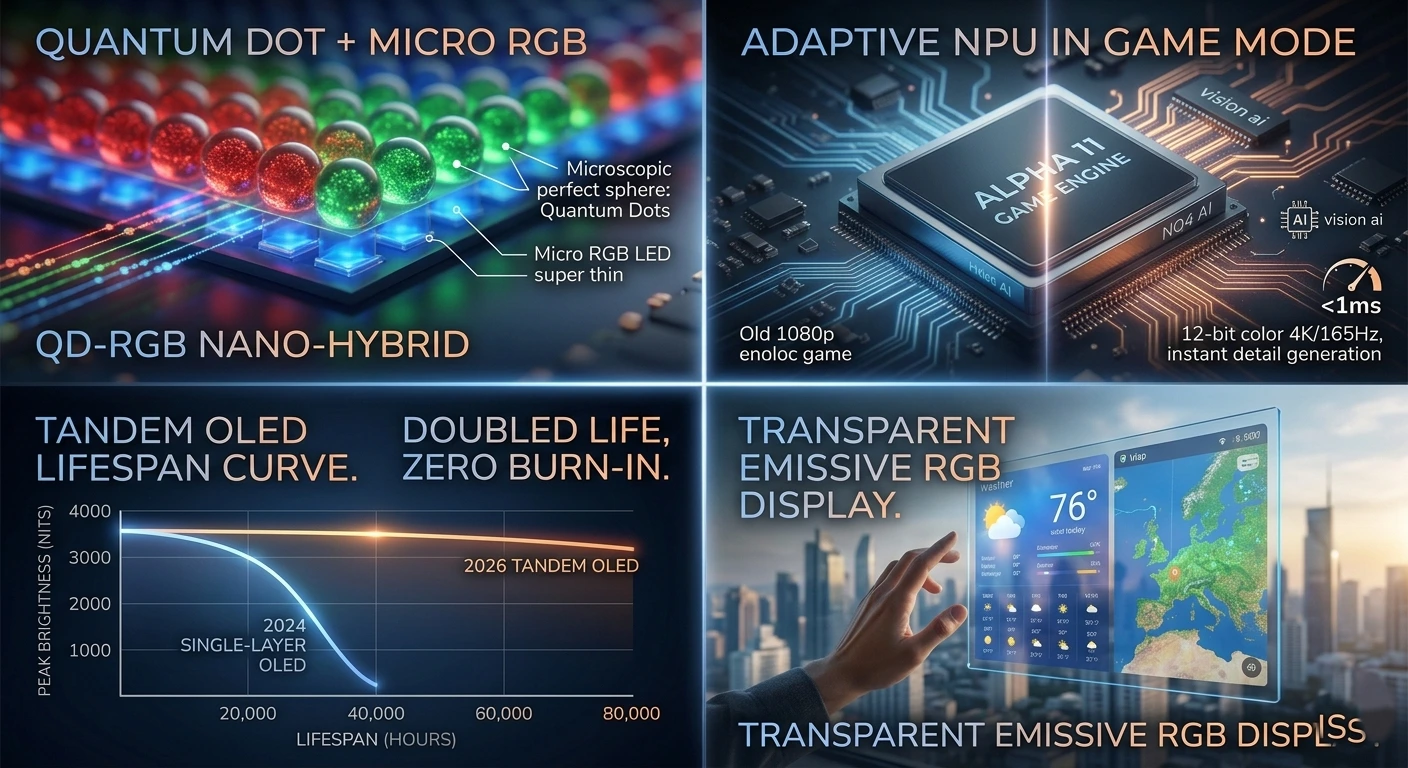 Exciting Innovations in 2026 TV TECH Await You! 2 Red green blue color enhanchment technology detail -TV TECH Innovations You Can't Miss in 2026!