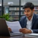 Free AI Tools for Students 2026: Study Smarter, Not Harder (Real Case Study) 6 Indian MBA student using AI tools to study in university library — free AI tools for students 2026